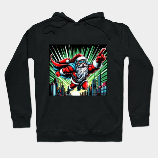 Super Santa Hoodie by TooplesArt